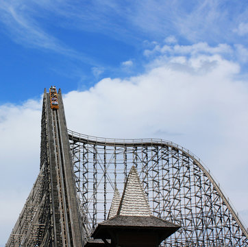 Achterbahn  Heidepark - Holzkostruktion