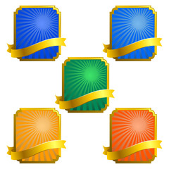 decorative frames with ribbons