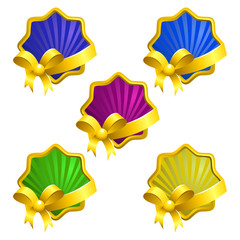 decorative frames with ribbons