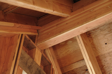 Interior View of a House Roof
