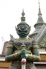 giant in temple Thailand