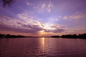Obraz premium beautiful clouds in the evening