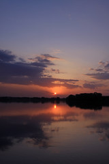 Naklejka premium beautiful clouds in the evening