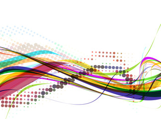 abstract wave line background
