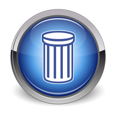 Garbage Box Glossy Icon