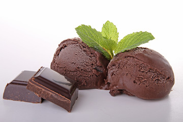 glace au chocolat