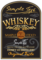whiskey label