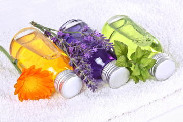 Wellness, massage with medical plants