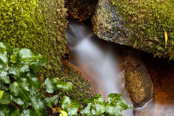Small natural waterfall.