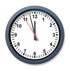 Urgent deadline with a clock