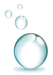 Bulles d'eau.