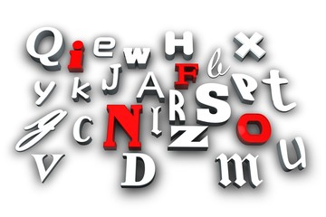 ABC - info - weiß-rot