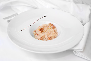 Risotto with chantarelle and goat cheese