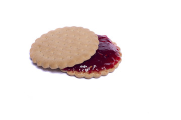 cookie with berry jam