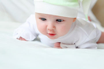cute baby in hat
