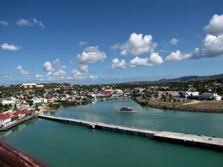 Fototapeta na wymiar Widok z widokiem na piękną wyspę Antigua
