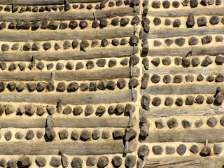 wood timber and adobe background
