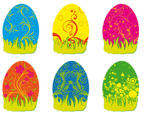 Eastern Rabbit searching eggs color