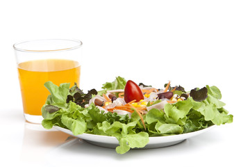 serving of healthy vegetables salad