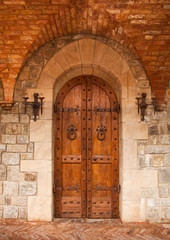 Oak Castle Doorway