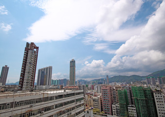 Fototapeta na wymiar Hong Kong skylines
