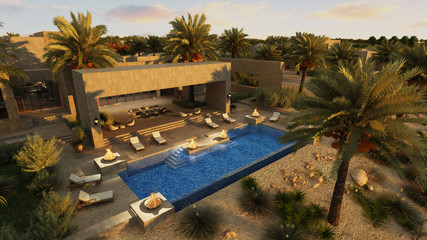Fototapeta premium Arabian villa