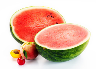 anguria su fondo bianco