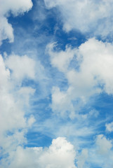 Blue sky with clouds