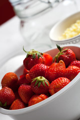 Zutaten von Erdbeermarmelade