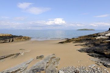 Porth Bach Beach and St Tudwalls Island