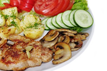 meat from grill