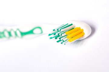 tooth brush on white.