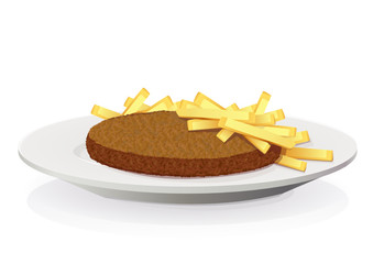 Steak haché frites