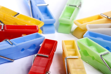 colorful cloth pegs