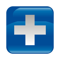 Obraz premium Botón puesto de socorro