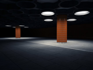 Tunnel S&auml;ulen retro design