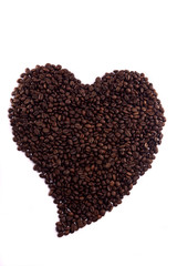 roasted beans of coffee
