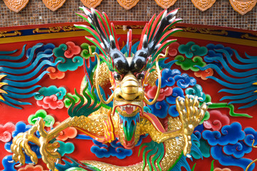 Chinese dragon statue