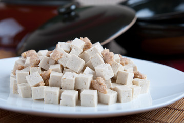 tofu fried meat