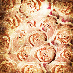Grunge Roses Background ( 1 of set)