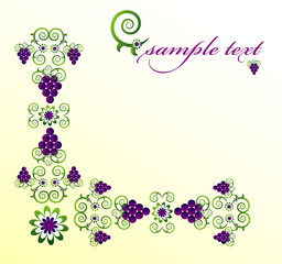 framework with flower