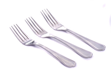 forks on white