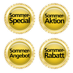 Sommer Button Preis Set