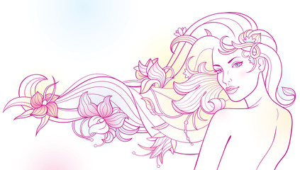 Flowers and the Beauty