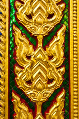 golden decoration design of temple