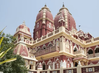 Foto op Plexiglas Храм Лакшми Нараян Мандир (Бирла-Мандир). Нью-Дели © sikaraha
