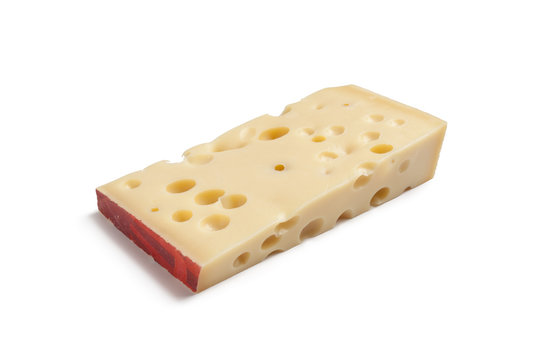 Piece of Emmentaler cheese