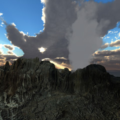 Volcanic eruption
