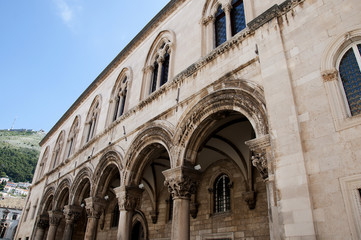 Fototapeta premium Rectors palace in Walled City of Dubrovnic in Croatia Europe