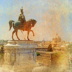 Fototapete Rund great Italians landmarks series -Rome © Freesurf